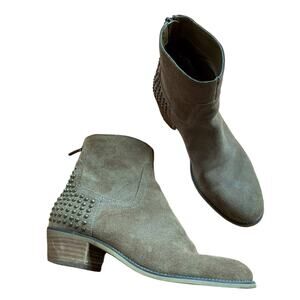 Marc Fisher Zen Studded Suede Booties, size 7.5